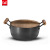 Three-Piece Forged Iron Pot Set Fried Wooden Lid Pot Frying Pan Soup Pot