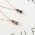 Women's Korean-Style Titanium Steel Necklace Ins Peanut Inlaid Zircon Copper Drop Electroplated Gold Clavicle Chain 2020 New Internet Celebrity