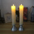 Pole Candle LED Candle with Stand Base Simulation Flame Electronic Candle Wedding Atmosphere Layout Buddhist Supplies