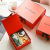 White Flip Gift Box Ins Style Gift Box Towel Packaging Gift Box with Hand Gift Orange Gift Box Customization