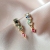 S925 Silver Korean Dongdaemun Colorful Zircon High-Grade Graceful and Fashionable Stud Earrings for Women