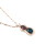 Women's Korean-Style Titanium Steel Necklace Ins Peanut Inlaid Zircon Copper Drop Electroplated Gold Clavicle Chain 2020 New Internet Celebrity