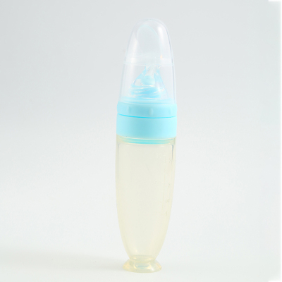 Baby Rice Cereal Bottle Baby Silicone Nursing Bottle Squeeze Spoon Baby Food Bottle Rice Cereal Spoon Porridge Feeder