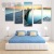 Factory Direct Sales Painting Bedroom Living Room Oil Painting Modern Northern European Style Five-Piece Sea View Decorative Painting Corridor Frameless Painting