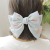 Cross-Mirror Supply Large Three-Layer Chiffon Bow Spring Clip Sweet Fabric Floral Head Clip Ponytail Hairpin Hairpin