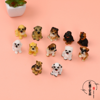 Factory Direct Sales Cute Simulation Puppy Dog Animal Toys Home Decoration Ornaments Children's Toy Ornaments