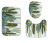 Cactus Series-Digital Printing-Toilet Floor Mat Three-Piece Bathroom Bathroom Non-Slip Floor Mat Absorbent Set