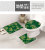 Customized Pattern Suede Non-Slip Mat Floor Mat Toilet Three-Piece Bathroom Living Room Hydrophilic Pad Mat Toilet Lid