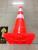 New PVC Rubber Traffic Cone, 70cm Reflective Road Cone, Ice Cream Cone