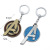 Movie Avengers A- line Peripheral Keychain Metal Key Ring Men and Women Small Gift Keychain Wholesale