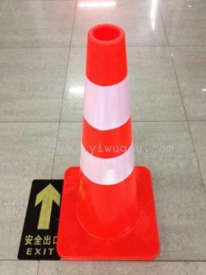 New PVC Rubber Traffic Cone, 70cm Reflective Road Cone, Ice Cream Cone