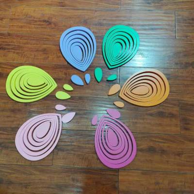 Simple Removable Three-Dimensional Wall Stickers Living Room Wall Decoration Raindrops Wall Stickers TV Background Wall Stickers