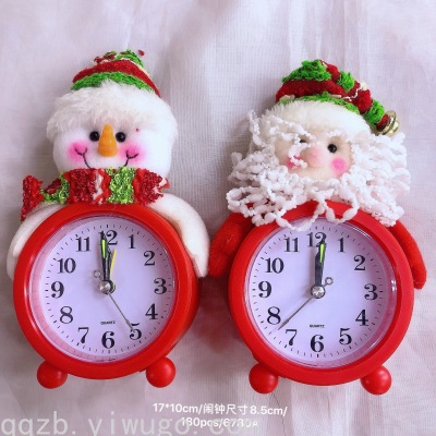 New Santa Claus Alarm Clock Wholesale Doll Clock Christmas Decoration Clock Christmas Gift