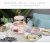 Ceramic Cake Plate Multi-Layer Fruit Plate Fashion Color Pattern Cake Plate Household Layered Cake Plate Candy Plate