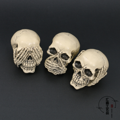 Halloween Bar Haunted House Chamber Escape Decorations Arrangement Decoration Skull Shape Festival Decoration Supplies