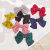 Japanese and Korean Large High-Profile Figure Purplish Red Bow Barrettes Sweet Lady Style Head Clip Solid Color Satin Two-Layer Spring Clip
