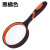 10x HD Optical Glass Lens Rubber Handle Anti-Fall Plastic Elderly Reading Handheld Reading Magnifier