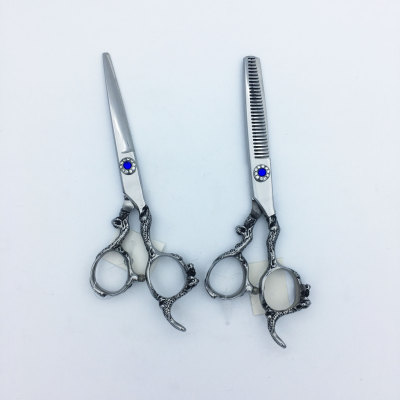 Amazon Hot Sale Professional Hair Scissors 6-Inch Straight Snips Thinning Scissors Beauty Scissors Bangs Thinning Shear Knife