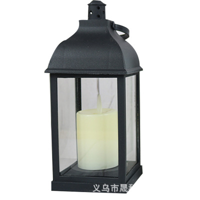 Creative Simple Storm Lantern Decoration Garden Wedding Decorations Electronic Products Portable Candle Light
