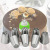 304 Stainless Steel Mounted Flower Mouth Set Large Pastry Nozzle Pastry Squeeze Flower Caps with Converter