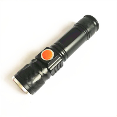 USB Built-in Lithium Battery Rechargeable Small Power Torch Led Long-Range Super Bright Dimming Mini T