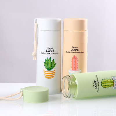 Creative Trending Glass Push Drainage Double-Layer Succulent Water Cup Opening Activity Gift Advertising Cup Custom Logo