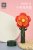 Younuo New Product Little Red Flower Mini Little Fan Handheld Portable Fan