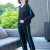 Western Style Fashion Sweater Ice Silk Knitted Sports Suit Women's Spring and Autumn 2021 New Casual Sportswear Two-Piece Suit