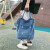 2021 New Retro Portable Denim Women's Cloth Bag Artistic Bag Canvas Shoulder Bag Korean Style Shopping Bag Messenger Bag