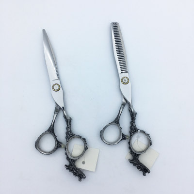 6-Inch Hairdressing Scissors Straight Snips Thinning Scissors Thin Bangs Cross-Border Hairdressing Scissors