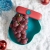 M04-2209 Christmas Color Gloves Fruit Plate Holiday Fruit Snack Storage Pot Cute Plastic Cartoon Dim Sum Plate
