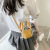 Internet Celebrity Woven Mini Bag for Women 2021 New Korean Niche Design Ins All-Match Crossbody Handbag Pu