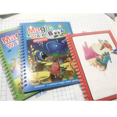 Creative Children's Water Painting Book with pen  Repeated Student Learning Stationery set Wholesale 