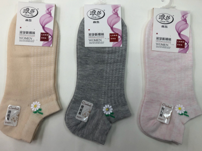 Langsha Fashion Printing Women's Boat Socks