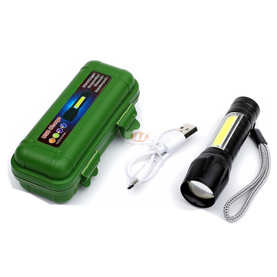 Mini Small Power Torch Led Waterproof Household Super Bright Rechargeable Long Shot Pocket Zoom Lamp Manufacturer