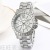 Foreign Trade Popular Starry Steel Band Diamond Men's Watch Three-Eye Digital Scale Rhinestone Surface Quartz Watch