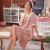 Pajamas Women's Summer Nightdress Cotton Short Sleeve Loose Long Cute Large Size Student Sweet and Simple New Style Can Be Worn outside