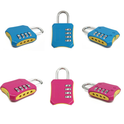 Factory Produces 4-Digit Password Solid Alloy Password Lock Amazon Gym Padlock with Password Required