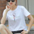 2020 Spring New Online Celebrity Top Korean Style Kuaishou Printed T-shirt White Spring Short Sleeve Women
