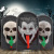 Halloween Doorbell Decoration Bar Luminous Sound Skull Pendant Trick Door Hanging Ghost Festival Pumpkin Toy Wholesale