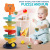Infant Montessori Early Education Rotary Table Fun Slide Rolling Ball Assembled Jenga Early Childhood Education Toys