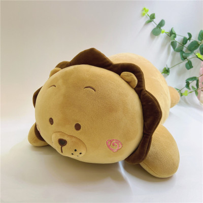 Factory Direct Sales Soft Elastic Sun Lion Plush Toy Animal Throw Pillow Doll Doll Puppet to Map and Sample Customization