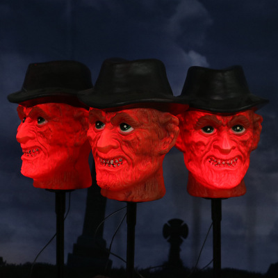 Cross-Border Supply of Halloween Decorations Gift Fredi Ground Lamp Glowing Creative Atmosphere Layout Can Be Customized