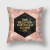 Amazon Home Ins Nordic Style Rose Gold Powder Pillow Peach Skin Fabric Pillow Cover Back Cushion Lumbar Support Pillow