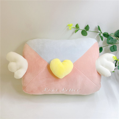 Factory Direct Sales Cartoon Cute Angel Envelope Afternoon Nap Pillow Nap Pillow Plush Toy Doll Pillow Can Be Customized