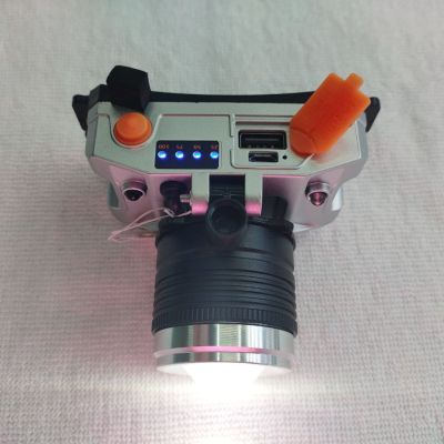 Factory Direct Sales Led Glaring Headlamp Outdoor Lighting Night Riding Telescopic Zoom T6 Head-Mounted Work Light