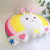 Factory Direct Sales Rainbow Bunny Plush Toy Pillow Doll Sofa Cushion Doll Drawing Sample Customization