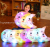 Factory Direct Sales Creative Moon Colorful Glow Pillow Luminous Cushion Activity Decoration Plush Toy Birthday Gift