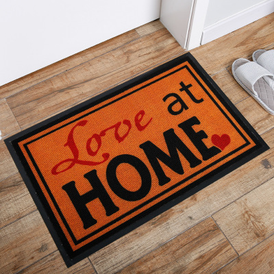 Foreign Trade Export PVC Loop Velvet Printed Mat Absorbent Non-Slip Foot Mat Dust Removal Earth Removing Floor Mat Customizable Pattern
