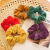 Hair Band New Retro Solid Color Velvet Simple Elegant Large Intestine Hair Band Ins Plush Hair Rope Girl Headdress Flower